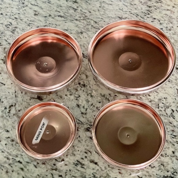 Vintage 1960s Ransburg Indianapolis Yellow Chicken Nesting Canisters Copper Lids - Picture 15 of 15